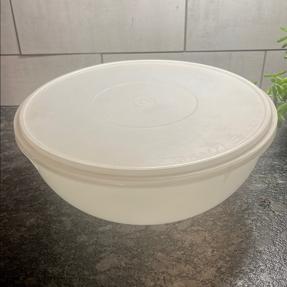 Tupperware White 26 cup That’s a Bowl Food Storage Container Kitchen Essential
